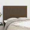 Sötétbarna szövet fejtámla 144x5x118/128 cm