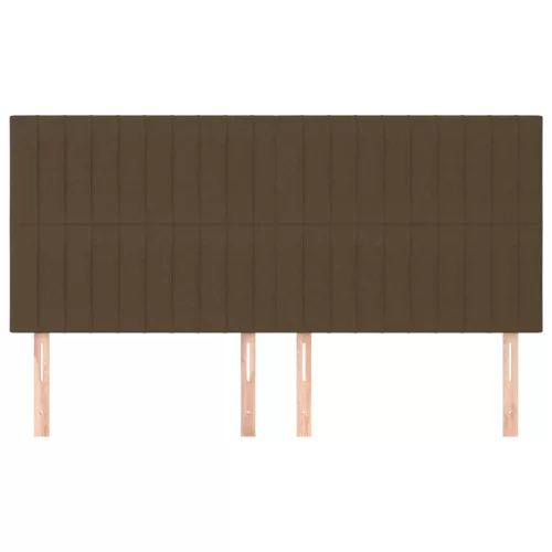 Sötétbarna szövet fejtámla 160x5x118/128 cm