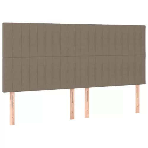 Bézs színű szövet fejtámla 160 x 5 x 118/128 cm