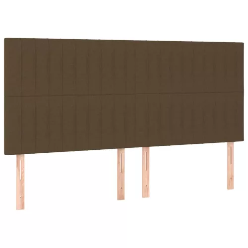 Sötétbarna szövet fejtámla 200 x 5 x 118/128 cm