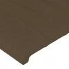 Sötétbarna szövet fejtámla 200 x 5 x 118/128 cm