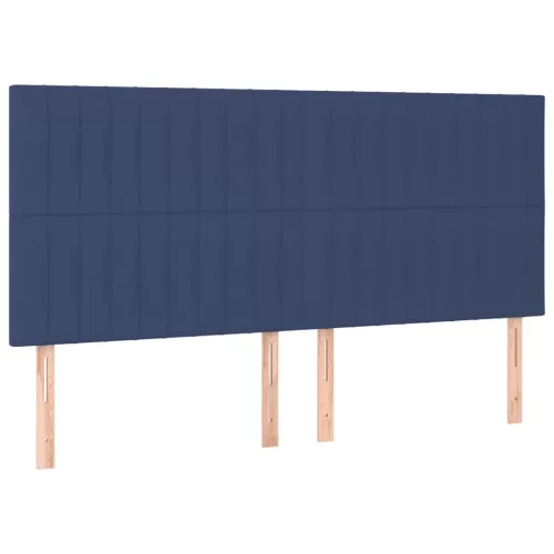 Kék szövet fejtámla 200 x 5 x 118/128 cm