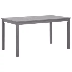   Szürke antikolt tömör akácfa kerti asztal 140 x 80 x 74 cm