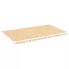 Sárga és fehér csere napellenző ponyva 6 x 3,5 m