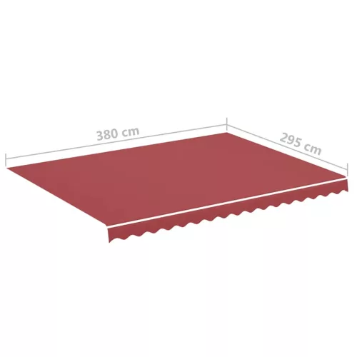 Burgundi vörös csere napellenző ponyva 4 x 3 m