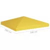 Sárga pavilon-tetőponyva 270 g/m²  3 x 3 m