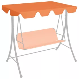   Narancssárga csere ponyva kerti hintaágyhoz 188/168x145/110 cm