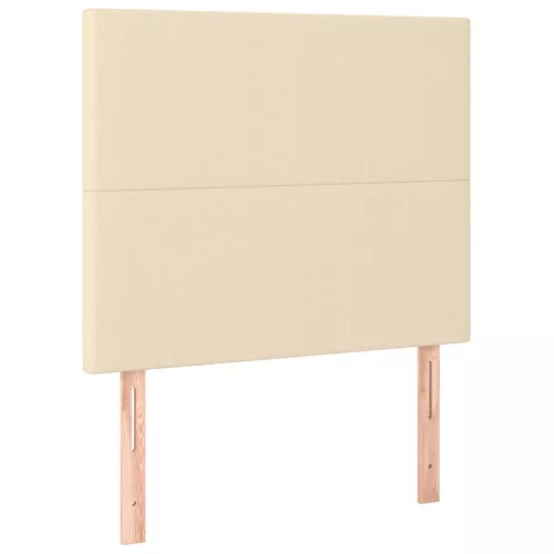 Krémszínű szövet LED-es fejtámla 80x5x118/128 cm