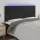 Fekete bársony LED-es fejtámla 160x5x118/128 cm