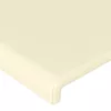 Krémszínű műbőr LED-es fejtámla 144x5x118/128 cm