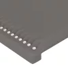 Szürke műbőr LED-es fejtámla 144x5x118/128 cm