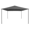 Antracitszürke pavilon 4 x 4 x 3 m 180 g/m²