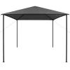 Antracitszürke szövet és acél pavilon 3 x 3 m 180 g/m²