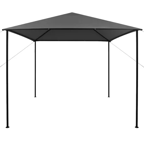 Antracitszürke szövet és acél pavilon 3 x 3 m 180 g/m²
