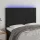 Fekete bársony LED-es fejtámla 144x5x118/128 cm