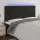 Fekete bársony LED-es fejtámla 160x5x118/128 cm