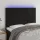 Fekete bársony LED-es fejtámla 144x5x118/128 cm