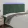 Sötétzöld bársony LED-es fejtámla 160x5x118/128 cm