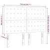 Fekete szövet LED-es fejtámla 144x5x118/128 cm