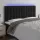 Fekete bársony LED-es fejtámla 160x5x118/128 cm