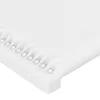 Fehér műbőr LED-es fejtámla 203x16x78/88 cm