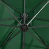 Zöld konzolos napernyő rúddal és LED-fényekkel 250 cm