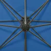 Azúrkék konzolos napernyő rúddal és LED-fényekkel 300 cm