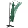 Zöld konzolos napernyő rúddal és LED-fényekkel 300 cm