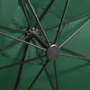 Zöld konzolos napernyő rúddal és LED-fényekkel 300 cm