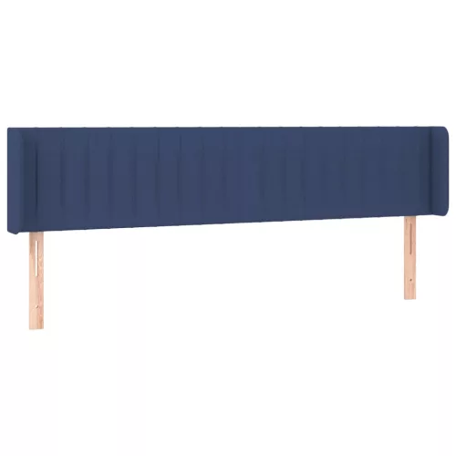 Kék szövet LED-es fejtámla 183 x 16 x 78/88 cm