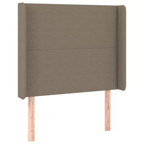 Tópszínű szövet LED-es fejtámla 103x16x118/128 cm