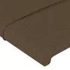 Sötétbarna szövet LED-es fejtámla 83x16x118/128 cm