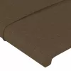 Sötétbarna szövet LED-es fejtámla 93x16x118/128 cm