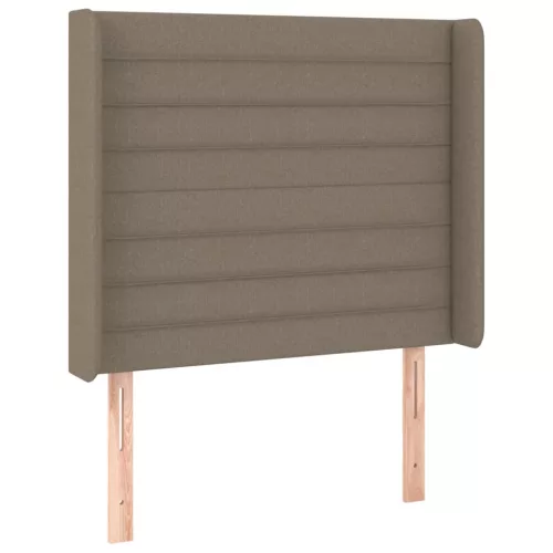 Tópszínű szövet LED-es fejtámla 93x16x118/128 cm
