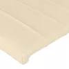 Krémszínű szövet LED-es fejtámla 83x16x118/128 cm