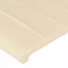 Krémszínű szövet LED-es fejtámla 93x16x118/128 cm