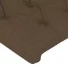 Sötétbarna szövet LED-es fejtámla 83x16x118/128 cm