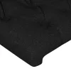 Fekete szövet LED-es fejtámla 93x16x118/128 cm