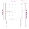 Sötétszürke szövet LED-es fejtámla 93x16x118/128 cm