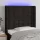 Fekete szövet LED-es fejtámla 93x16x118/128 cm