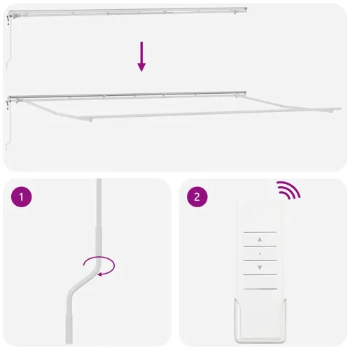 Napernyő Fehér 6 x 3 m Fém