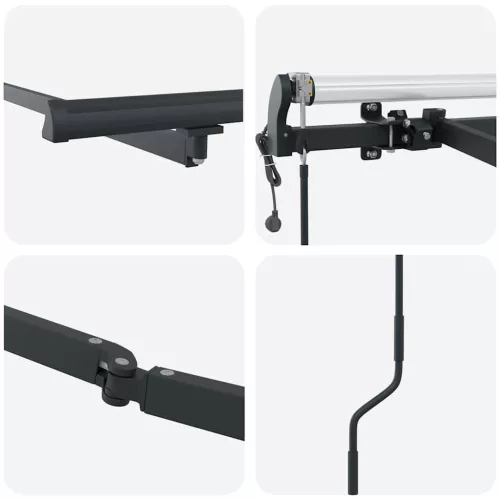 Napernyő Antracit 5 x 3 m Fém