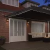 Napernyő tartalmaz Antracit 6 x 3 m Fém