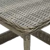 Barna polyrattan kerti asztal 45 x 45 x 46,5 cm
