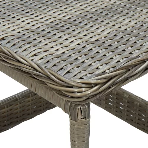Barna polyrattan kerti asztal 45 x 45 x 46,5 cm