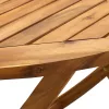 Tömör akácfa összecsukható kerti asztal 160 x 85 x 75 cm