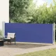 Kék kihúzható oldalsó terasznapellenző 140 x 600 cm