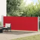 Piros kihúzható oldalsó terasznapellenző 140 x 600 cm