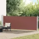 Barna kihúzható oldalsó terasz-napellenző 140 x 600 cm
