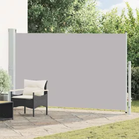 Szürke behúzható oldalsó terasznapellenző 180 x 300 cm